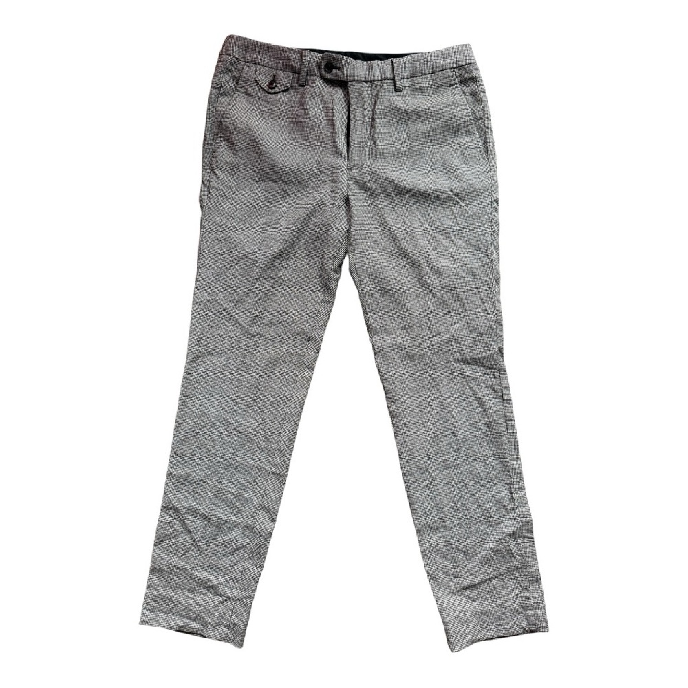 Bonobos Black & White Micro-Check Wool Pants – 33x30 - Picture 2 of 7